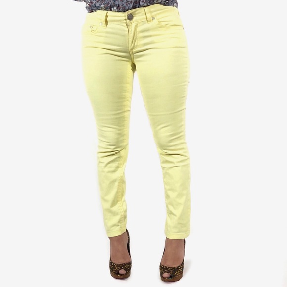 Pastel Yellow Indigo Rein Skinny Pants TPIS - Picture 2 of 5